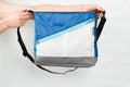 crossbody bag blue white morral g BAUMM