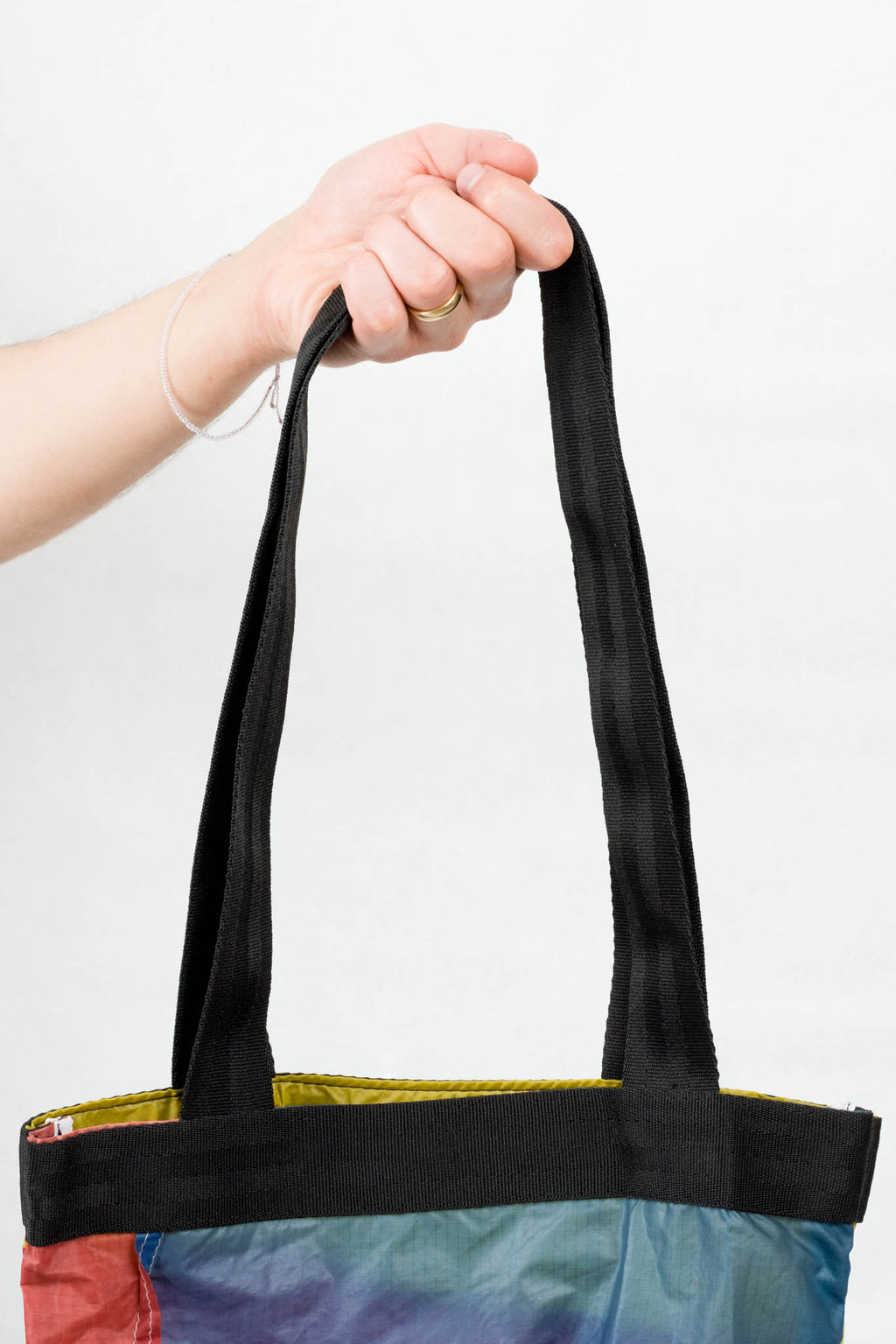 tote bag blue orange BAUMM