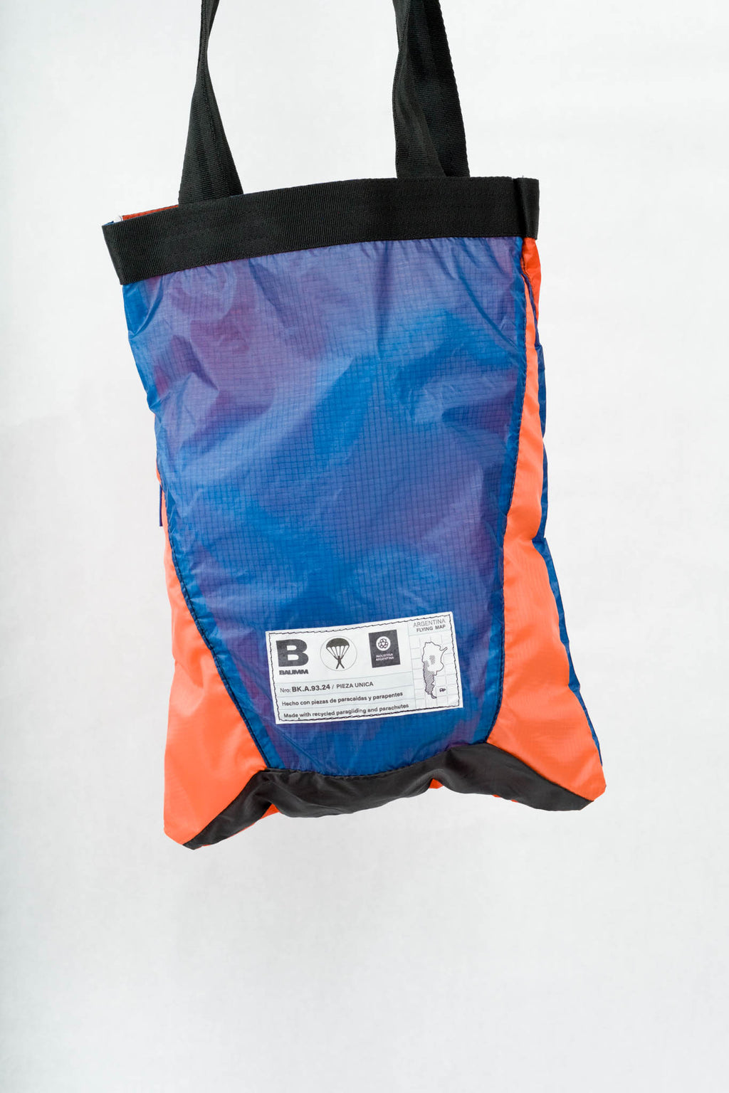 tote bag blue orange BAUMM