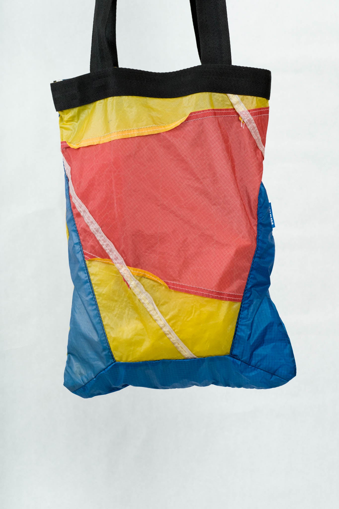 tote bag navy yellow red BAUMM