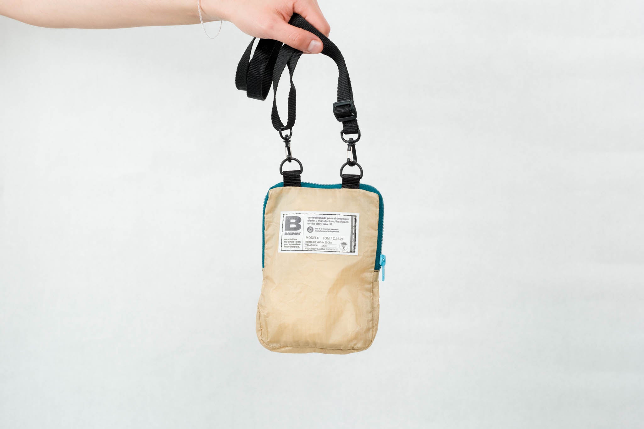 pocket bag blue khaki tom BAUMM