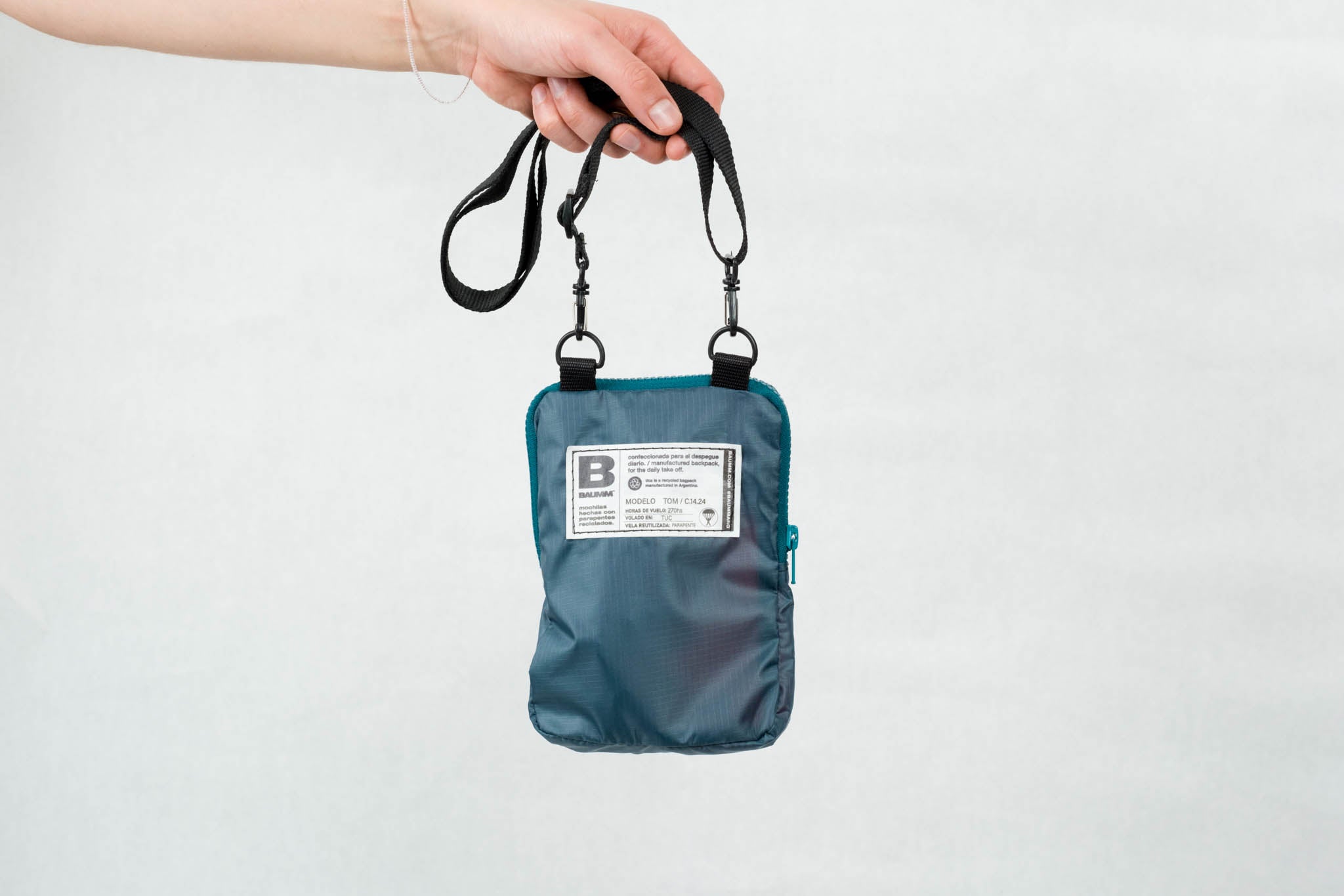 pocket bag blue orange tom BAUMM