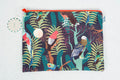 large flat zipper pouch Colombian birds BOGOTÁ CHIRRIADAS