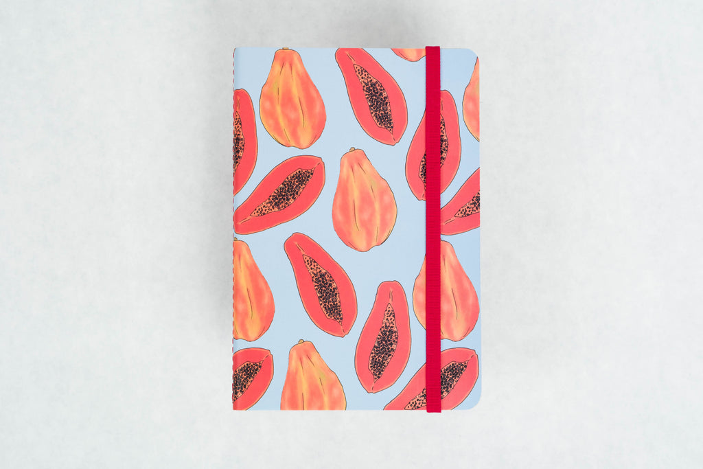 small pocket notebook Colombian papaya BOGOTÁ CHIRRIADAS