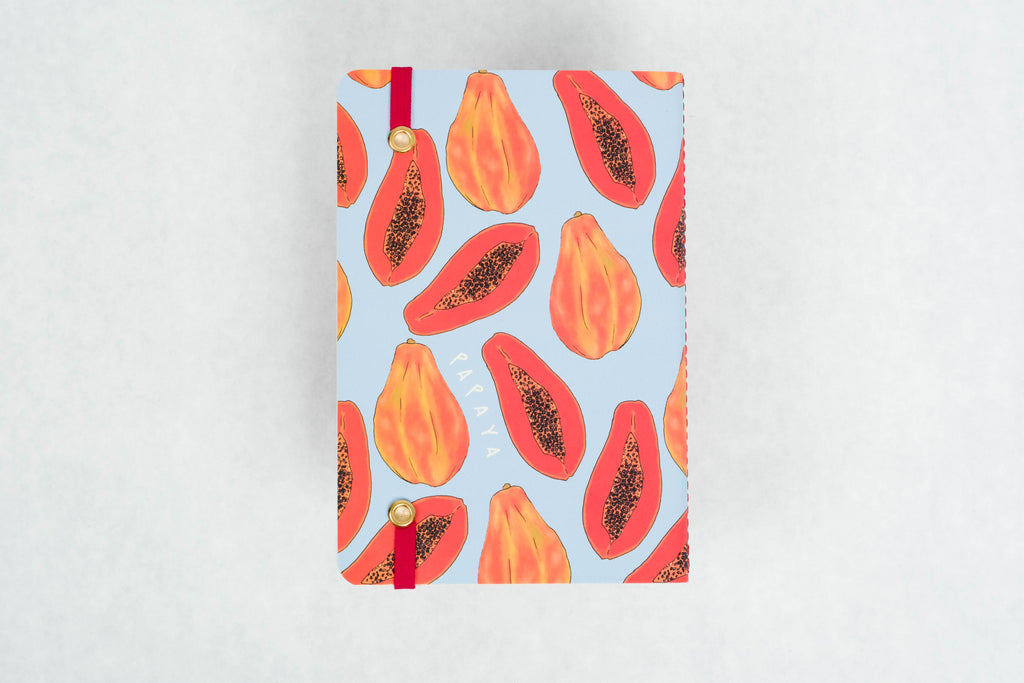 small pocket notebook Colombian papaya BOGOTÁ CHIRRIADAS