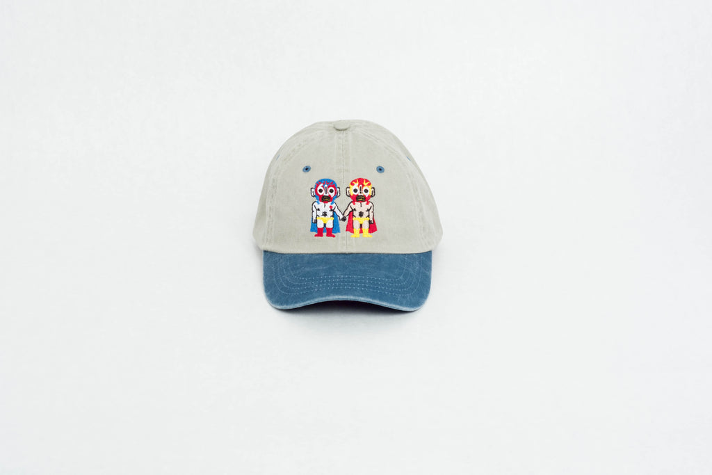 gray beige dad hat luchadores couple BORN IN 69