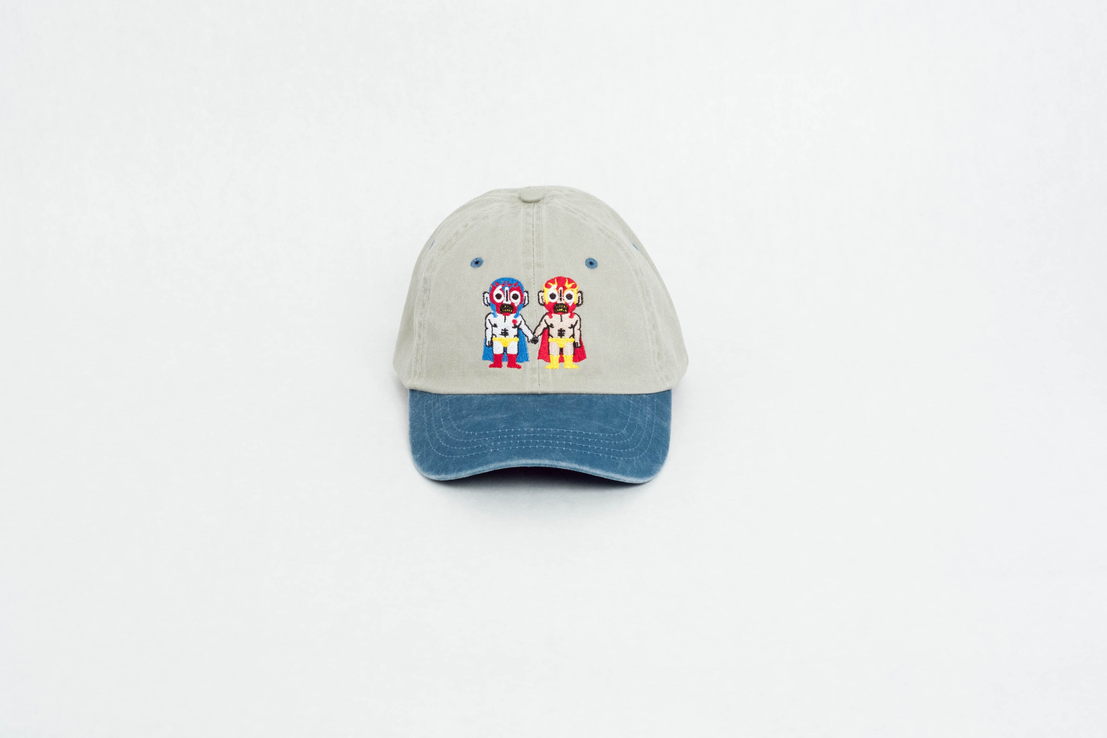 gray beige dad hat luchadores couple BORN IN 69