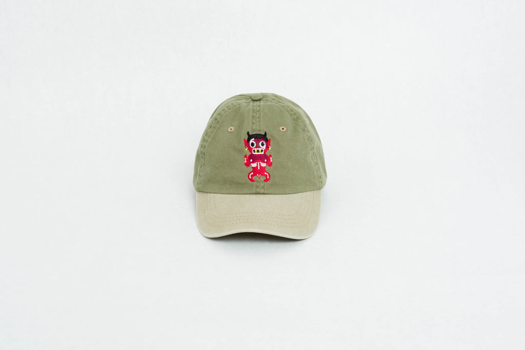 green dad hat xochipilli BORN IN 69
