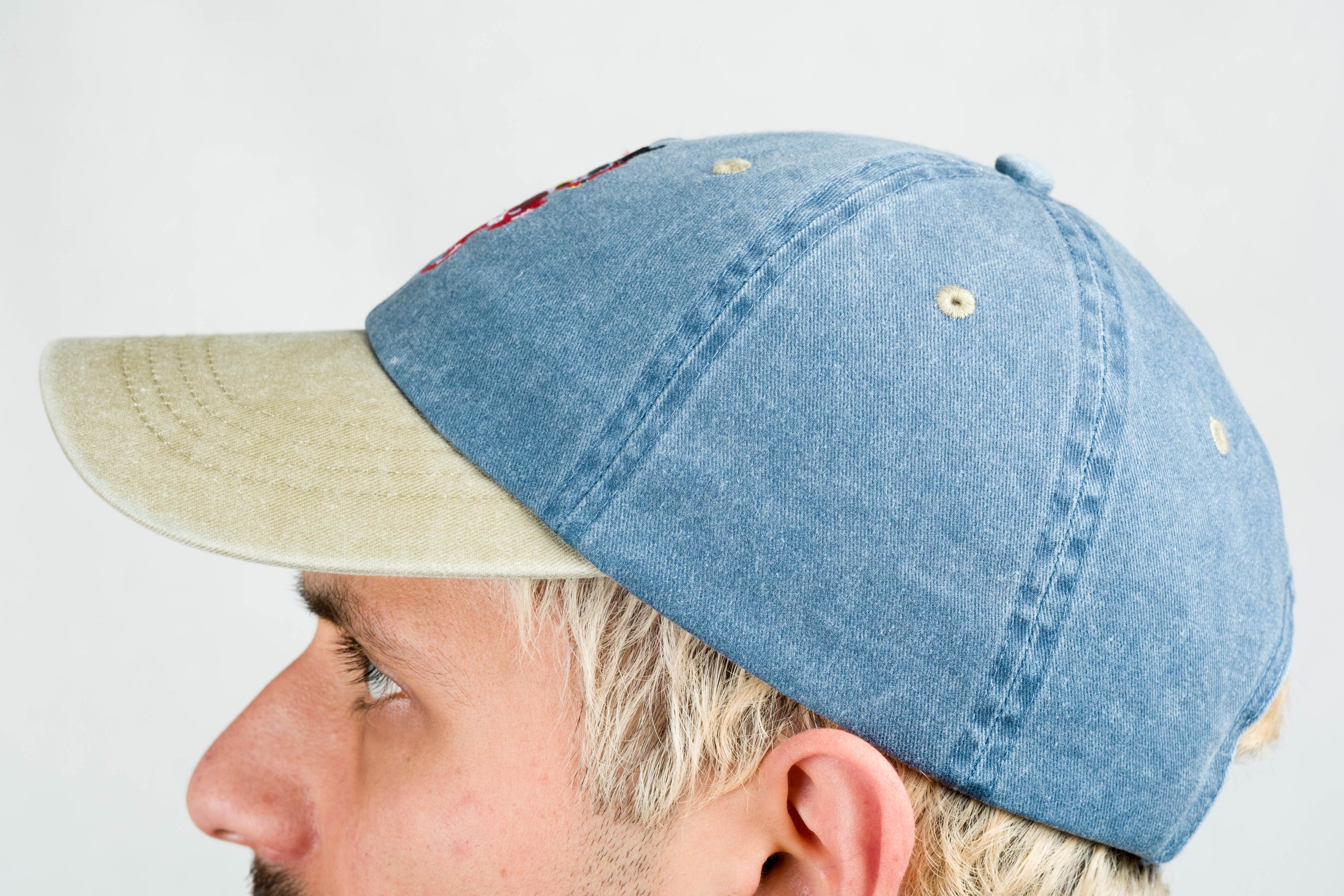 navy blue dad hat xochipilli BORN IN 69
