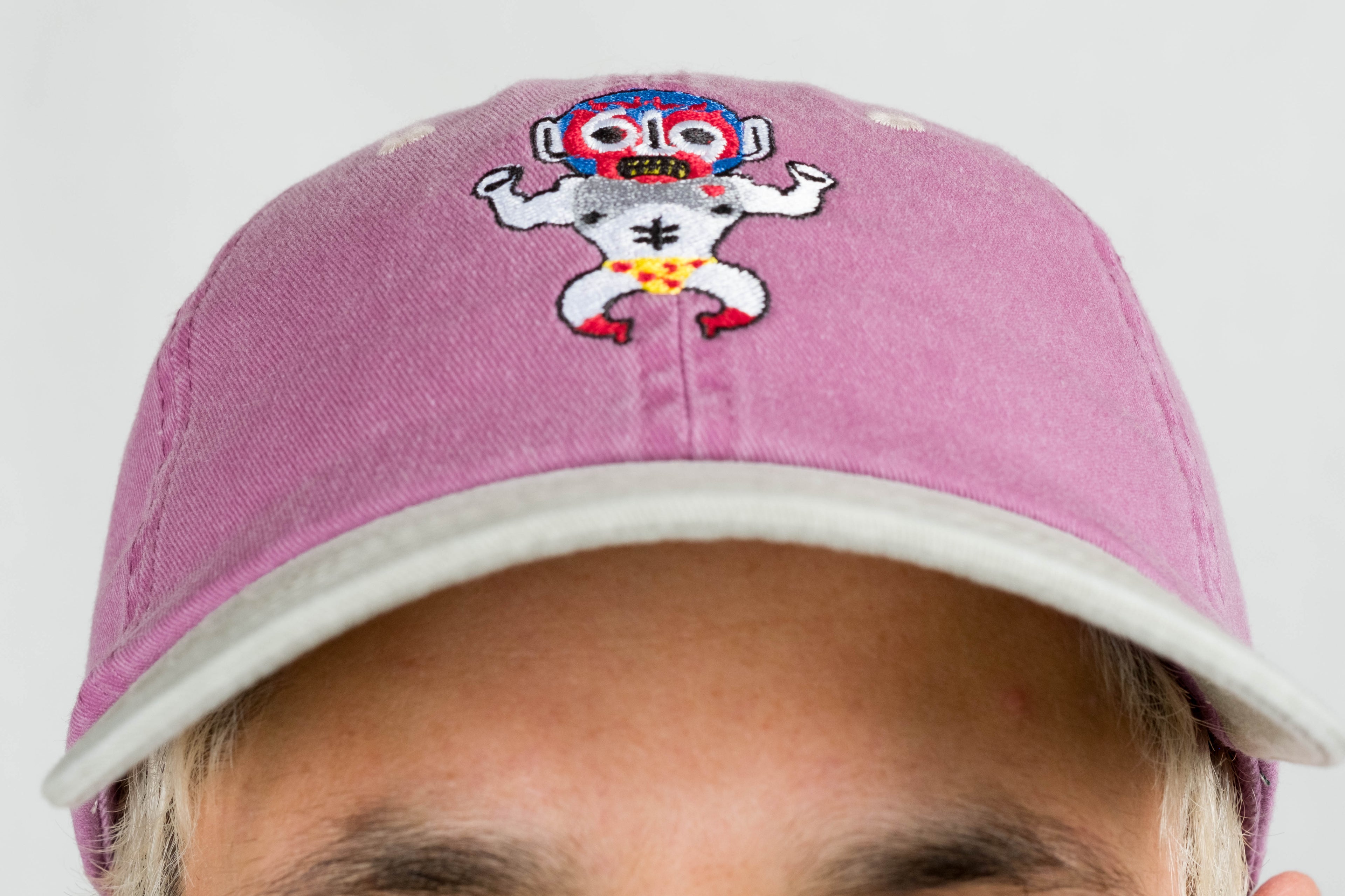magenta dad hat luchador BORN IN 69