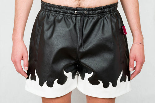 black shorts flama BORN IN 69