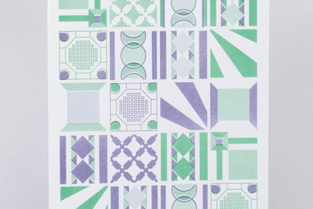 print mosaicos de Yucatán letter sized MARIKO LUGO