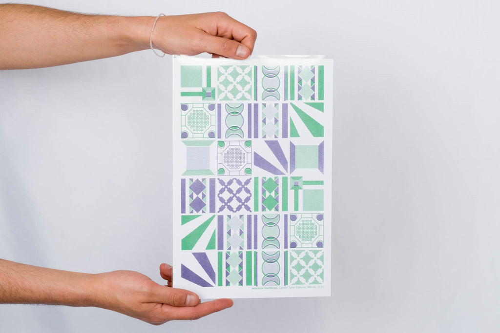 print mosaicos de Yucatán letter sized MARIKO LUGO