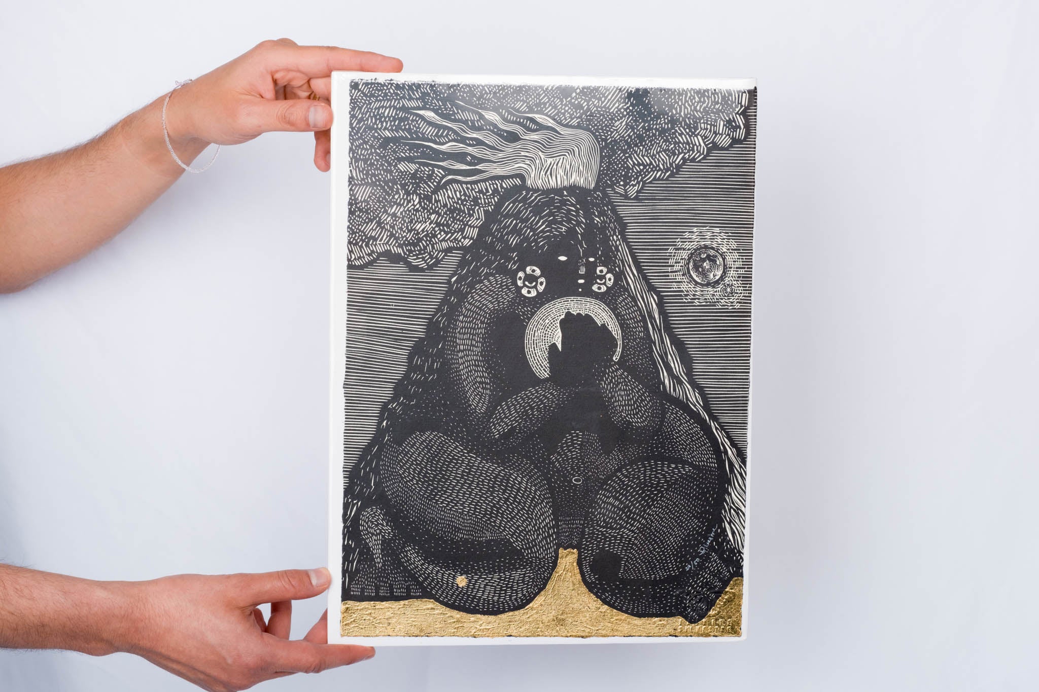 print soy volcana y abrazo mi erupción JAINITE SILVESTRE